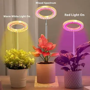 PFCTART LED Grow Light Indoor Plants Full Spectrum with Base for Plant Shelf, Plant Pots