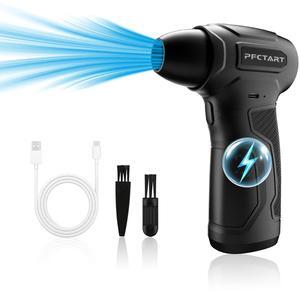 PFCTART Compressed Air Duster-200000RPM 8000mAh Super Power Electric Air Duster, Cordless air Blower Rechargeable for Cleaning Camera Computer, Household and Pet Hair