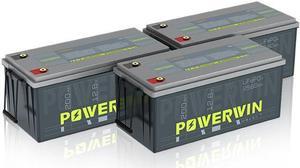 POWERWIN BT200 12V 200Ah LiFePO4 Battery with BMS - Ultra Long 15,000 Cycles, Deep Cycle, Low-Temp Protection, Ideal for Solar, RV, Off-Grid, Marine, Trolling Motors & Home Energy Storage