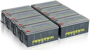 POWERWIN BT200 12V 200Ah LiFePO4 Battery with BMS - Ultra Long 15,000 Cycles, Deep Cycle, Low-Temp Protection, Ideal for Solar, RV, Off-Grid, Marine, Trolling Motors & Home Energy Storage