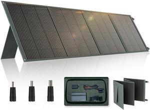 POWERWIN 200W Foldable Solar Panel with 2 USB Outputs 220 Watt 18 Volt Portable Solar Charger Waterproof IP65 for Power Station Trailer Car Marine Off Grid
