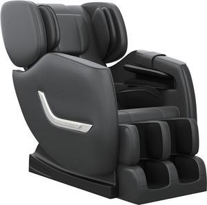 Real Relax® 2024 Massage Chair SS01 Full Body Electric Zero Gravity Shiatsu Massage Chair with Back Heating and Foot Roller for Home and Office, Black