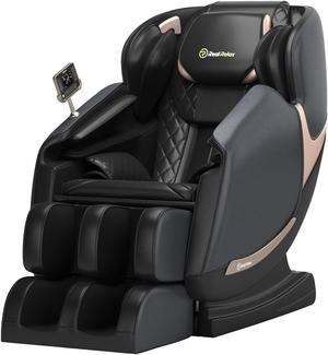 Real Relax® Favor 04 ADV 2024  Health Care Massage Chair, Full Body Zero Gravity Massage Chair with Dual-core S Track LCD Remote Bluetooth Heating,  Black