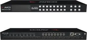 AvicoTech 8x8 HDMI Matrix Switch | HDMI 2.0 4K60 | ARC | HDR | Dolby Vision | Downscaling | Web GUI | Switcher | Splitter