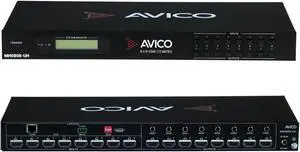 Avico 8x8 Matrix Switch/Splitter 8 Inputs - 8 Outputs with Home Assistant Control Supports 4Kx2K@60Hz 4:4:4 & 1080p HDMI 2.0, HDCP 2.2, EDID Management 8x8 Matrix
