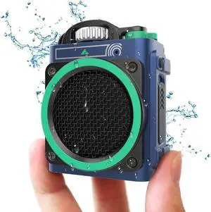 Muzen Portable Bluetooth Speaker, Wild GO IPX5 Waterproof Speaker, Small Bluetooth Speaker, Loud Stereo Sound,Best Wireless Speakers for Outdoor Travel Camping Blue