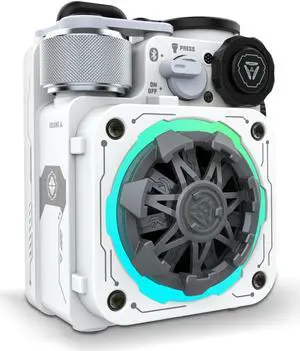 Muzen Cyber Cube-Pro Bluetooth Speaker, Bluetooth 5.0, Portable Speaker with Fidget Spinner, Crystal Clear Sound with RGB Led Light Wireless Speaker, Waterproof Speakers for Indoor Outdoor