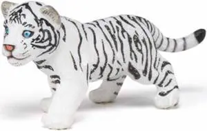 Papo White Tiger Cub Animal Figure 50048