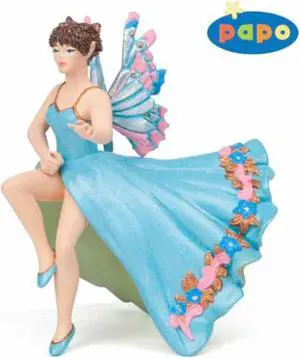 Papo Blue Sidesaddle Riding Elf Fantasy Figure 38828