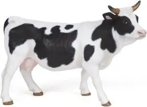 Papo Black And White Cow Animal Figure 51148