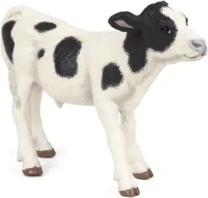 Papo Black And White Calf Animal Figure 51149