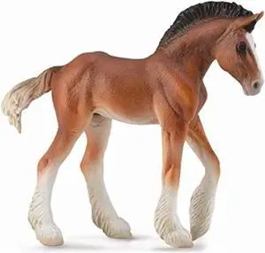 CollectA Clydesdale Foal Bay Animal Figure 88625
