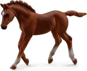 CollectA ThoroughBred Foal Walking Chestnut Animal Figure 88670