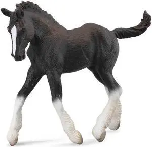 CollectA Shire Horse Foal Black Animal Figure 88583