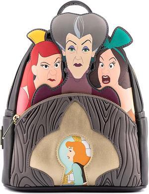Loungefly Disney Cinderella Villains Scene Evil Stepmother And Step Sisters Mini Backpack