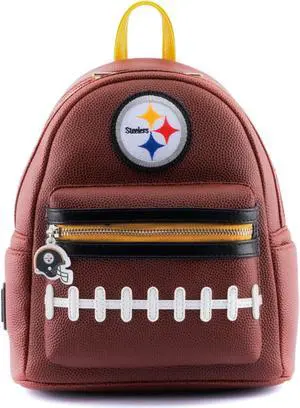 Loungefly NFL Pittsburgh Steelers Pigskin Logo Mini Backpack
