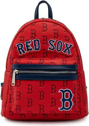 Loungefly MLB Boston Red Sox Logo Mini Backpack