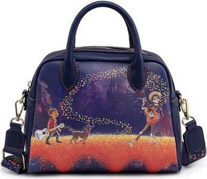 Loungefly Pixar Coco Marigold Bridge Guitar Strap Crossbody Bag Purse