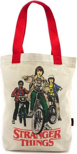 Loungefly Stranger Bikes Canvas Tote Bag