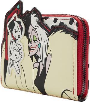 Loungefly Disney 101 Dalmatians Villains Scene Cruella Zip Around Wallet