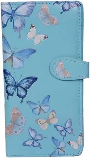 Shagwear Butterflies Sky Large Blue Zipper Wallet Shagwear Butterflies Sky Large Blue Zipper Wallet