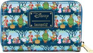 Loungefly Disney Robin Hood Sherwood All Over Print Zip Around Wallet
