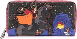 Loungefly Disney Aladdin Jafar Villains Scene Zip Around Wallet