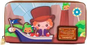 Loungefly Charlie And The Chocolate Factory 50th Anniversary Zip Around Wallet