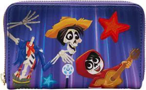 Loungefly Pixar Moments Miguel And Hector Performance Zip Around Wallet