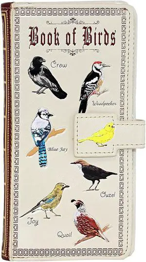 Shagwear Cream Book Of Birds Wallet Shagwear Cream Book Of Birds Wallet