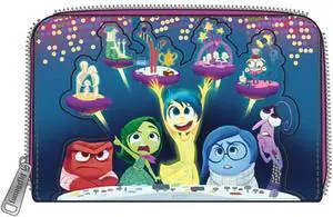 Loungefly Disney Pixar Inside Out Control Panel Zip Wallet