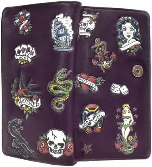 Shagwear Dark Purple Pin Up Wallet Shagwear Dark Purple Pin Up Wallet