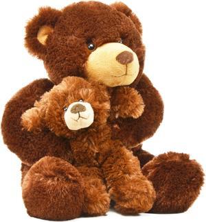 Unipak Jolie Mom And Baby Brown Bear 18 Inch Animal Plush Set