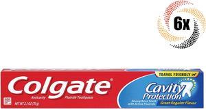 6x Packs Colgate Cavity Protection Regular Flavor Fluoride Toothpaste  25oz