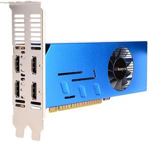 GTX 750 Ti 4GB 4 Monitor Video Card Featuring Locked Resolution, GDDR5 128-Bit 6×HDMI 2.0 Ports, Video Wall Projection Fusion Stock Monitoring