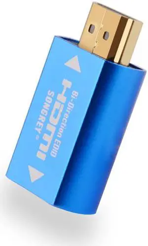SRhonyra HDMI EDID Emulator Passthrough 4th Generation for Video Splitter Switch Extender Pass-Through Adapter Male to Female Coupler Dummy Plug HDMI  3840*2160@60Hz