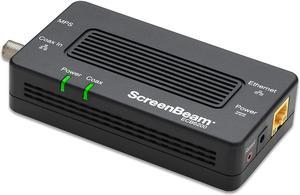 ScreenBeam Bonded MoCA 2.0 Network Adapter for High Speed Internet, Ethernet Over Coax - Single Add-On Adapter for Existing MoCA Network (Model: ECB6200S02)