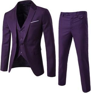 Men's Suits Sets(3 pieces)slim fit one button