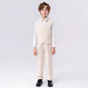 Children Dress Suits (6 pieces)Piano Host Costume British Gentleman Style
