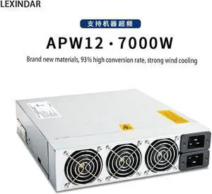 LEXINDAR APW12 7000W Oil-Cooled Power Supply for S19 S19PRO T19 Mining Machines - 14V-17V