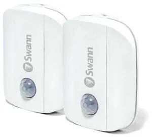 Swann PIR Motion Alarm Sensors 2 Pack Home Security, Door/Window/Driveway Alarm, Wireless Wi-Fi Connection, Detect Movement Up to 50ft & 110 Degree Range Swann PIR Motion Alarm Sensors 2 Pack Home Security, Door/Window/Driveway Alarm, Wireless Wi-Fi Connection, Detect Movement Up to 50ft & 110 Degree Range