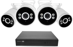 Swann AdvancedX Wired NVR 4K Security Camera System, 8 Channels, 4 PoE Cameras Outdoor, 1TB HDD Storage, Color Night Vision, Smart AI Video Analytics/Alerts, Motion Detection, 24/7 Recording Swann AdvancedX Wired NVR 4K Security Camera System, 8 Channels, 4 PoE Cameras Outdoor, 1TB HDD Storage, Color Night Vision, Smart AI Video Analytics/Alerts, Motion Detection, 24/7 Recording