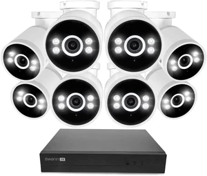 Swann AdvancedX Wired NVR 4K Security Camera System, 8 Channels, 8 PoE Cameras Outdoor, 1TB HDD Storage, Color Night Vision, Smart AI Video Analytics/Alerts, Motion Detection, 24/7 Recording Swann AdvancedX Wired NVR 4K Security Camera System, 8 Channels, 8 PoE Cameras Outdoor, 1TB HDD Storage, Color Night Vision, Smart AI Video Analytics/Alerts, Motion Detection, 24/7 Recording
