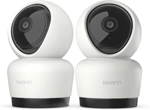 Swann 3K Indoor Pan Tilt WiFi Security Camera, 5MP Plug-in Home PT Camera with Night Vision, Two-Way Audio, Human Motion Detection, Work Security APP(2 Packs) Swann 3K Indoor Pan Tilt WiFi Security Camera, 5MP Plug-in Home PT Camera with Night Vision, Two-Way Audio, Human Motion Detection, Work Security APP(2 Packs)