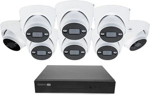 Swann AdvancedX Wired NVR 4K Security Camera System, 8 Channels, 8 PoE Dome Cameras Outdoor, 1TB HDD Storage, Color Night Vision, Smart AI Video Analytics/Alerts, Advanced Motion Detect Swann AdvancedX Wired NVR 4K Security Camera System, 8 Channels, 8 PoE Dome Cameras Outdoor, 1TB HDD Storage, Color Night Vision, Smart AI Video Analytics/Alerts, Advanced Motion Detect