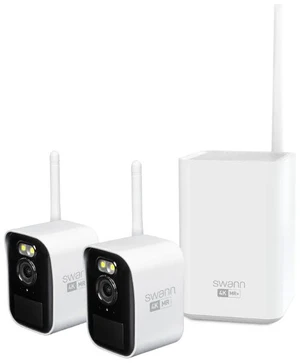 Swann MaxRanger Mini 4K Wireless NVR Security System, 2-Cam Kit, 4K Cameras with Forever Charged Solar Panels, Wi-Fi Outdoor Cameras, Color Night Vision, True Detect, Local Storage, No Monthly Fee, Mo Swann MaxRanger Mini 4K Wireless NVR Security System, 2-Cam Kit, 4K Cameras with Forever Charged Solar Panels, Wi-Fi Outdoor Cameras, Color Night Vision, True Detect, Local Storage, No Monthly Fee, Mo