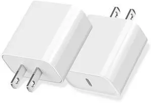 KEHIPI iPhone 16/15 Fast Charger Block, USB Type C Wall Charger 2Pack 20W PD Charging Brick Power Adapter Plug Box for Apple iPhone 16 Pro Max/iPhone 15 Plus/iPhone 14 Pro Max/14 Plus/13 Pro/12 Pro
