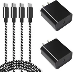 KEHIPI 45W Samsung Super Fast Charger Block, 2Pack Type C Fast Charging Block with 3FT USB C Charger Cable Compatible with Samsung Galaxy S24 S23 S22 S21 S21+/S21 Ultra/S20/S20 Ultra/Note 20 Ultra