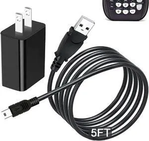 KEHIPI Wall USB Charger for Texas Instruments Calculators USB Power & Data Cable for TI-84-Plus, TI-84 Plus C Silver Edition, TI-84 Plus CE, TI-89 Titanium, TI-Nspire CX/TI Nspire CX CAS Graphing