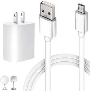 KEHIPI Replacement Charger Adapter Micro USB Charging Cord Cable for Simplehuman 5 inch & 8 inch Round Sensor Makeup Mirror (5FT)